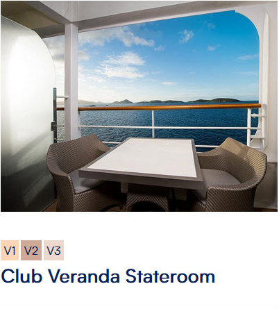 Club Veranda Stateroom